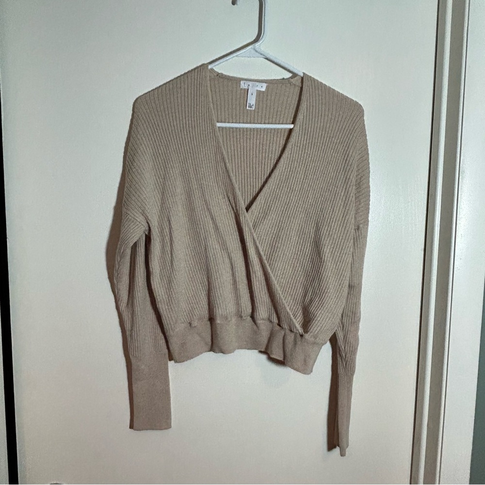 Leith wrap cropped sweater‎ small
